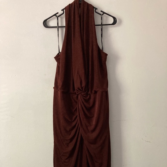 City Chic Halter Twist Dress, Size 20 - Picture 5 of 7